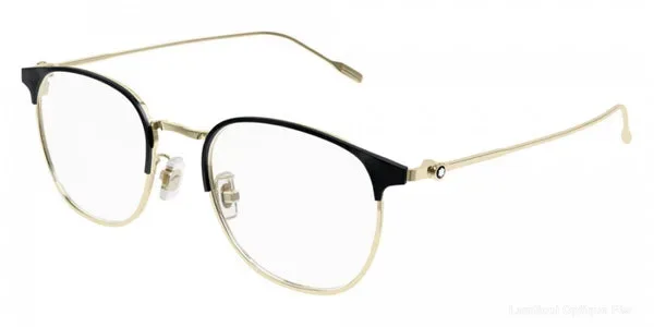 Lunettes de vue Montblanc MB0191O 004 52 - Gold - Montblanc نظارات طبية فاس Lamtioui