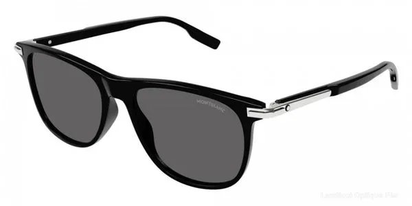 Lunettes de soleil Montblanc MB0216S 001 56 - Black - نضاضر شمس Montblanc Lamtioui Optique فاس