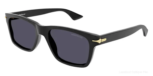 Lunettes de soleil Montblanc MB0263S 001 54 - Black - نظارات شمسية Lamtioui Fès فاس المغرب