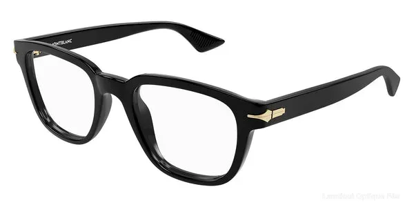 Lunettes de vue Montblanc MB0305O 001 51 - Black authentique Montblanc - Lunettes de vue Fès Lamtioui Optique