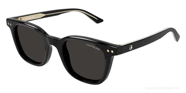 Lunettes de soleil Montblanc MB0320S 001 49 - Black Lunettes de soleil - Opticien-optométriste Lamtioui Fès Maroc