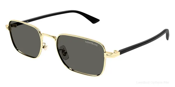 Lunettes de soleil Montblanc MB0339S 001 53 - Gold/Black Default Title Fès Maroc