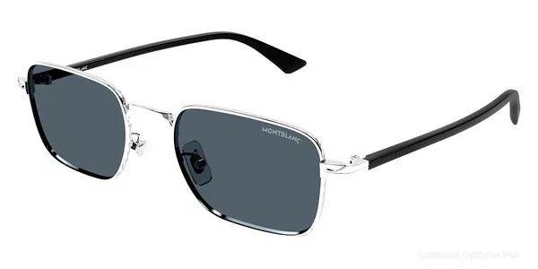 Lunettes de soleil Montblanc MB0339S 003 53 - Silver/Black - نضاضر شمس Montblanc Lamtioui Optique فاس
