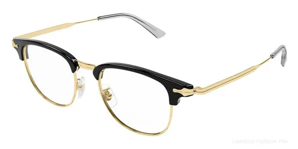Lunettes de vue Montblanc MB0364O 001 49 - Black/Gold - Lamtioui Optique Fès