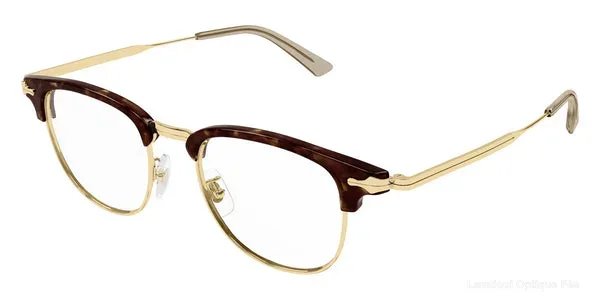 Lunettes de vue Montblanc MB0364O 002 49 - Havana/Gold Lunettes de vue - Opticien-optométriste Lamtioui Fès Maroc