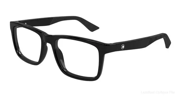 Lunettes de vue Montblanc MB0434O 001 55 SHINY BLACK Lunettes de vue - Opticien-optométriste Lamtioui Fès Maroc