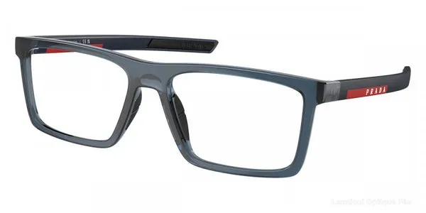 Lunettes de vue Prada Linea Rossa PS 02QV CZH1O1 54 - Transparent Avio/Matte Baltic - نظارات طبية Lamtioui Fès فاس المغرب