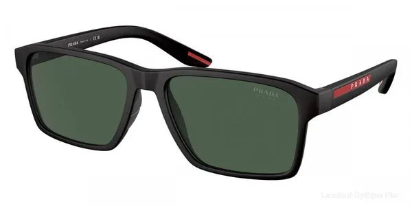 Lunettes de soleil Prada Linea Rossa PS 05YS DG006U 58 - Black Rubber Lunettes de soleil - Opticien-optométriste Lamtioui Fès Maroc