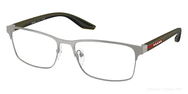 Lunettes de vue Prada Linea Rossa PS 50PV 5AV1O1 57 - Gunmetal/Matte Green - نضارات طبية Prada Linea Rossa Lamtioui Optique فاس