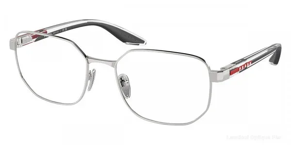 Lunettes de vue Prada Linea Rossa PS 50QV 1BC1O1 55 - Silver/Transparent/Black - Lamtioui Optique Fès