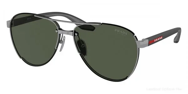Lunettes de soleil Prada Linea Rossa PS 51YS 5AV50F 61 - Gunmetal/Matte Black authentique Prada Linea Rossa - Lunettes de soleil Fès Lamtioui Optique