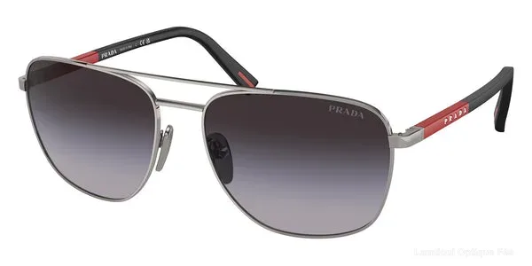 Lunettes de soleil Prada Linea Rossa PS 54ZS 5AV09U 60 - Gunmetal/Rubbered Black - Prada Linea Rossa نظارات شمسية فاس Lamtioui