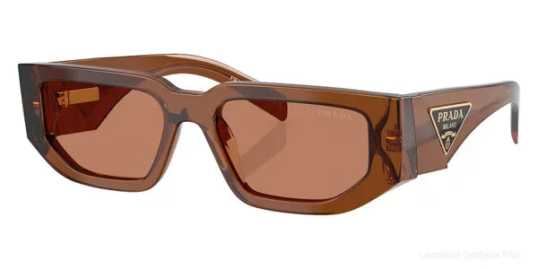 Lunettes de soleil Prada SYMBOLE - PR 09ZS 20H90Q 54 - Dark Brown Transparent - Lamtioui Optique Fès