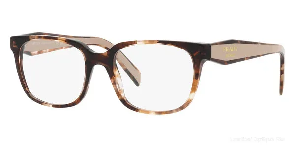 Lunettes de vue Prada PR 17ZV 07R1O1 52 - Caramel Havana and Havana/Beige - نظارات طبية Lamtioui Fès فاس المغرب