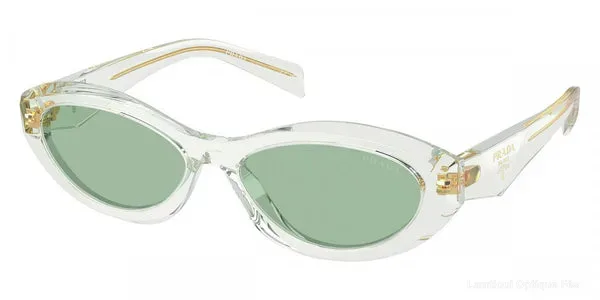Lunettes de soleil Prada SYMBOLE - PR 26ZS 14R20E 55 - Transparent Mint authentique Prada - Lunettes de soleil Fès Lamtioui Optique