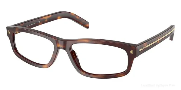 Lunettes de vue Prada PR B02V 15W1O1 57 - Havana/Gold - نضارات طبية Prada Lamtioui Optique فاس