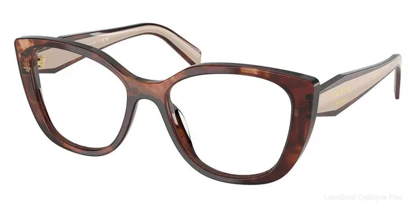Lunettes de vue Prada PR B04V 07R1O1 53 - Havana Caramel/Beige - نظارات طبية Lamtioui Fès فاس المغرب