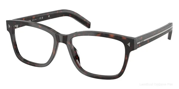 Lunettes de vue Prada PR B10V 17N1O1 55 - Root Havana/Gunmetal - نظارات طبية Lamtioui Fès فاس المغرب