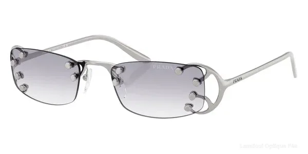 Lunettes de soleil Prada PR C57S 28H40V 52 - Argento Nouveau - Lamtioui Optique Fès