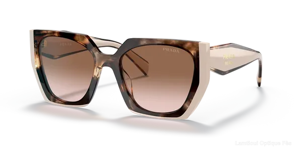 Lunettes de soleil Prada PR 15WS 01R0A6 54 Tortoise Caramel/Powder authentique Prada - Lunettes de soleil Fès Lamtioui Optique