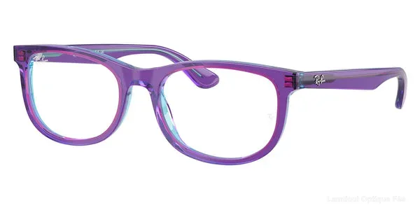 Lunettes de vue Ray-Ban Junior RY1642 3997 48 - Transparent Violet and Light Blue authentique Ray-Ban Junior - Lunettes de vue Fès Lamtioui Optique
