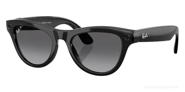 Lunettes de soleil Ray-Ban Meta SKYLER (GEN 2) - RW4014 601/T3 52 - Shiny Black authentique Ray-Ban Meta - Lunettes de soleil Fès Lamtioui Optique
