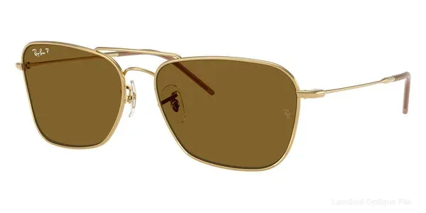 Lunettes de soleil Ray-Ban CARAVAN REVERSE - RBR0102S 001/83 - Arista Gold authentique Ray-Ban - Lunettes de soleil Fès Lamtioui Optique