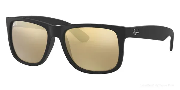 Lunettes de soleil Ray-Ban JUSTIN - RB4165 622/5A - Rubber Black Lunettes de soleil - Opticien-optométriste Lamtioui Fès Maroc