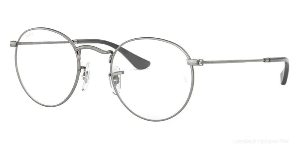 Lunettes de vue Ray-Ban ROUND METAL - RX3447V 2620 - Matte Gunmetal authentique Ray-Ban - Lunettes de vue Fès Lamtioui Optique