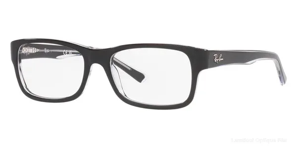 Lunettes de vue Ray-Ban RX5268 2034 52 - Black on Transparent Default Title Fès Maroc