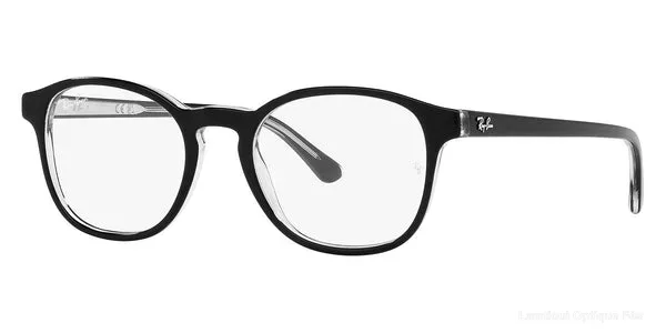 Lunettes de vue Ray-Ban RX5417 2034 52 - Black on Transparent Default Title Fès Maroc