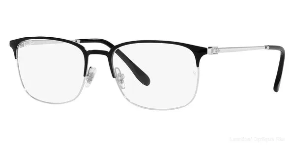 Lunettes de vue Ray-Ban RX6494 2861 54 - Black on Silver Default Title Fès Maroc