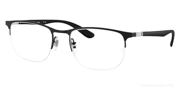 Lunettes de vue Ray-Ban RX6513 2904 53 - Matte Black on Black Lunettes de vue - Opticien-optométriste Lamtioui Fès Maroc