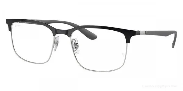 Lunettes de vue Ray-Ban RX6518 3163 55 - Black on Silver/Sand Gray authentique Ray-Ban - Lunettes de vue Fès Lamtioui Optique