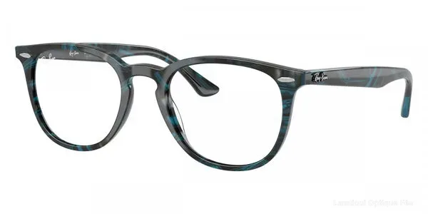 Lunettes de vue Ray-Ban RX7159 8394 50 - Transparent Fantasy Blue/Gray - نضارات طبية Ray-Ban Lamtioui Optique فاس