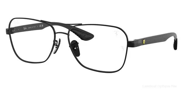 Lunettes de vue Ray-Ban SCUDERIA FERRARI - RX8436M F117 58 - Black/Dark Carbon - Lamtioui Optique Fès