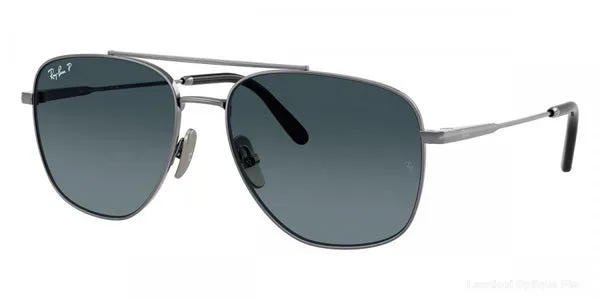 Lunettes de soleil Ray-Ban WILLIAM - RB8097 165/S3 59 Gunmetal Titanium Lunettes de soleil - Opticien-optométriste Lamtioui Fès Maroc