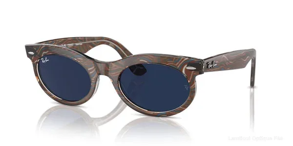 Lunettes de soleil Ray-Ban WAYFARER OVAL - RB2242 1383GG 53 - Photo Waves Gray - نظارات شمسية Lamtioui Fès فاس المغرب