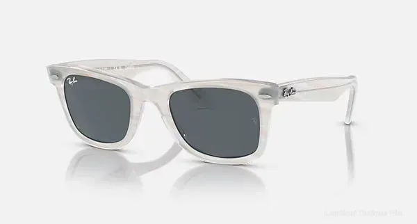 Lunettes de soleil Ray-Ban WAYFARER - RB2140 1407R5 50 - Photo Striped Light Blue - نظارات شمسية Lamtioui Fès فاس المغرب