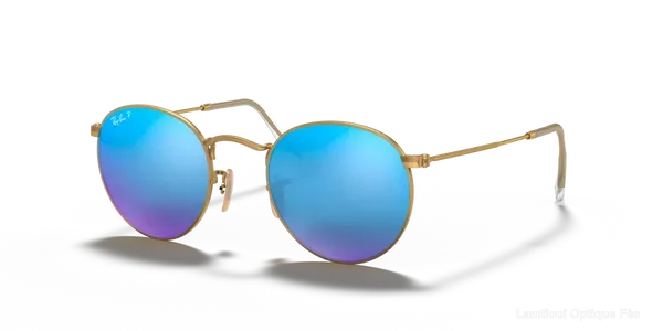 Lunettes de soleil Ray-Ban ROUND METAL - RB3447 112/4L 50 Lunettes de soleil - Opticien-optométriste Lamtioui Fès Maroc