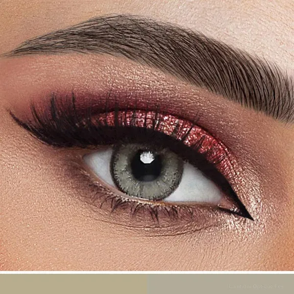 Lentilles de couleur Rosa Belle Colored Lenses (AMBER KISS) - Monthly - Pack of 2 - Lamtioui Optique Fès