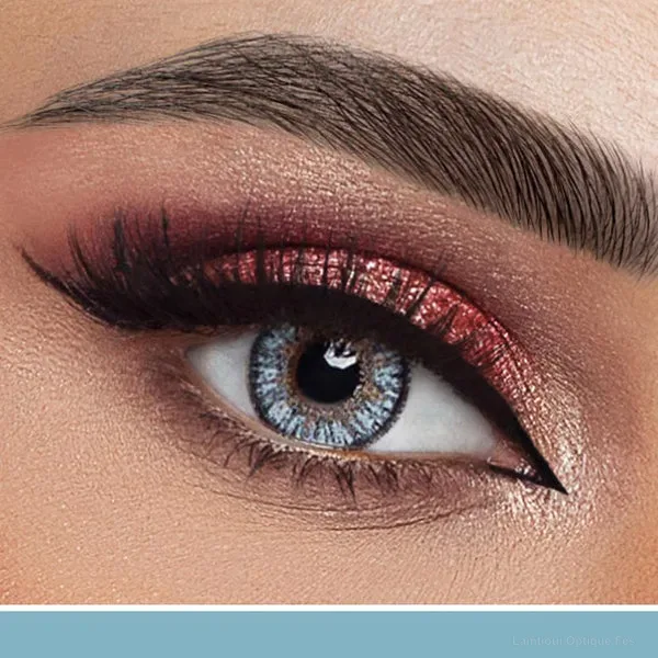 Lentilles de couleur Rosa Belle Colored Lenses (EMPIRE BLUE) - Monthly - Pack of 2 0 Fès Maroc