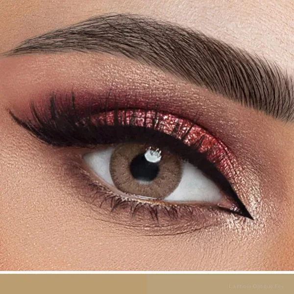 Lentilles de couleur Rosa Belle Colored Lenses (HAZEL ROSETTE) - Monthly - Pack of 2 - Lamtioui Optique Fès