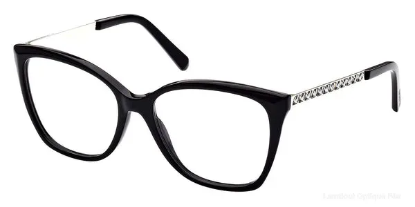 Lunettes de vue Swarovski SK5449 001 55 - Shiny Black authentique Swarovski - Lunettes de vue Fès Lamtioui Optique
