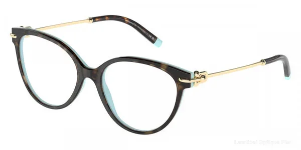 Lunettes de vue Tiffany TF2217 8134 51 - Havana on Tiffany Blue/Pale Gold authentique Tiffany - Lunettes de vue Fès Lamtioui Optique