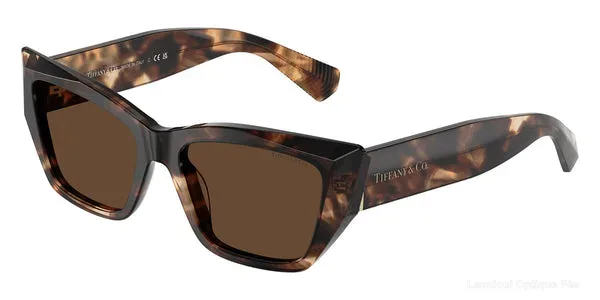 Lunettes de soleil Tiffany TF4230 84213G 54 - Spotted Brown Havana - Lamtioui Optique Fès
