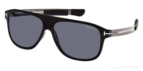 Lunettes de soleil Tom Ford TODD - FT0880 01A 59 - Shiny Black authentique Tom Ford - Lunettes de soleil Fès Lamtioui Optique