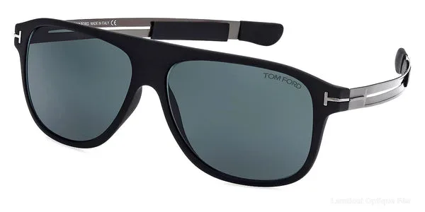 Lunettes de soleil Tom Ford TODD - FT0880 02V 59 - Matte Black with Shiny Dark Ruthenium Lunettes de soleil - Opticien-optométriste Lamtioui Fès Maroc