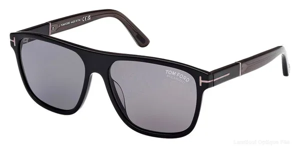 Lunettes de soleil Tom Ford FRANCES - FT1081-N 01D 58 - Shiny Black authentique Tom Ford - Lunettes de soleil Fès Lamtioui Optique