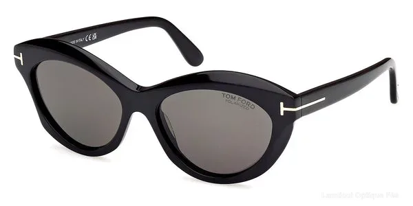 Lunettes de soleil Tom Ford TONI - FT1111 01D 55 - Shiny Black Lunettes de soleil - Opticien-optométriste Lamtioui Fès Maroc